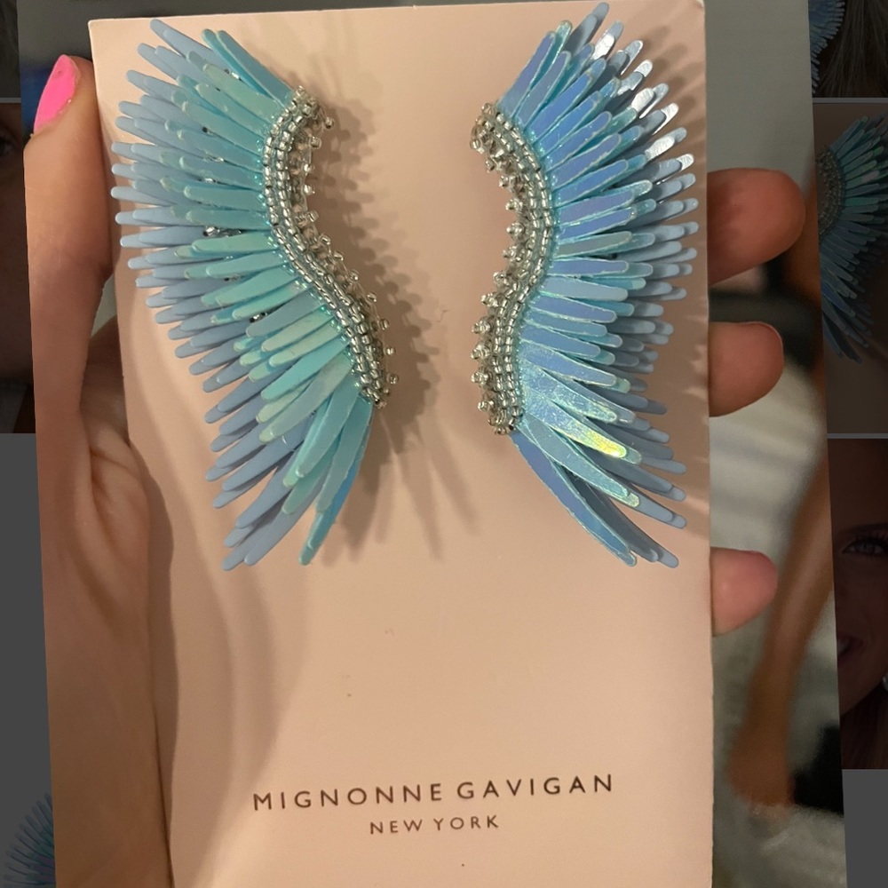 Mignonne Gavigan Madeline earrings metallic blue